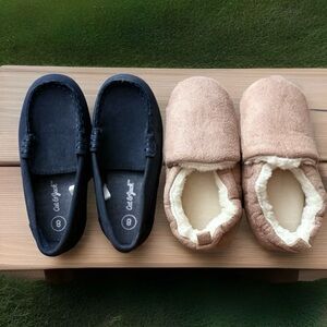 Toddler Shoe Bundle (Size 7.5-8) – H&M Slippers + Slip-On Loafers